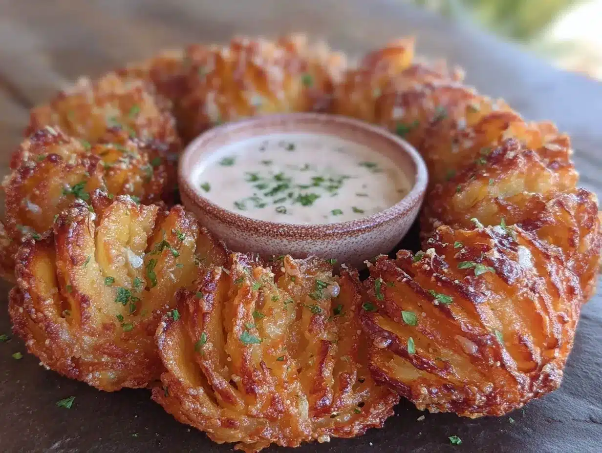 air fryer blooming onion bites preparation steps