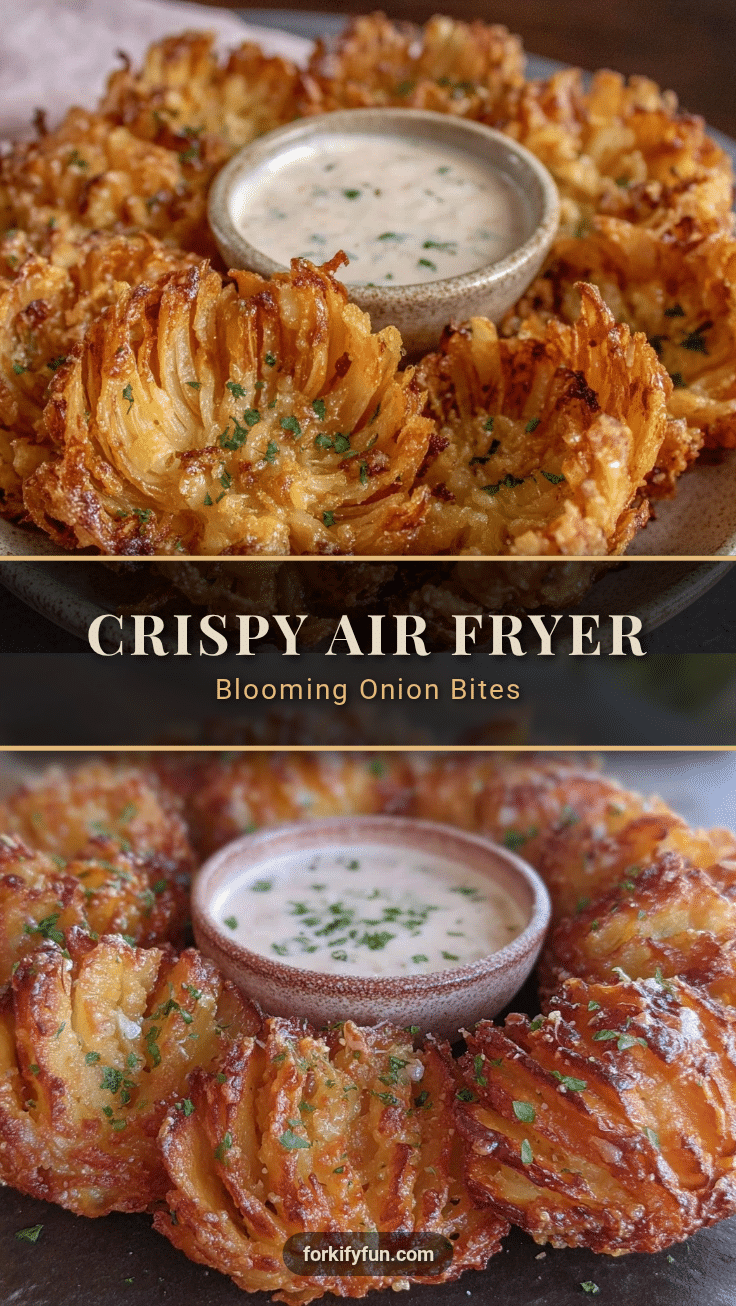 air fryer blooming onion bites recipe