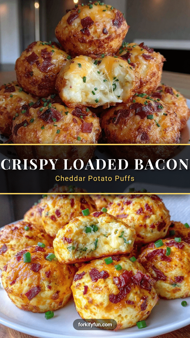 bacon cheddar mashed potato puffs recipe