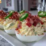 Bacon Jalapeño Popper Deviled Eggs - featured image