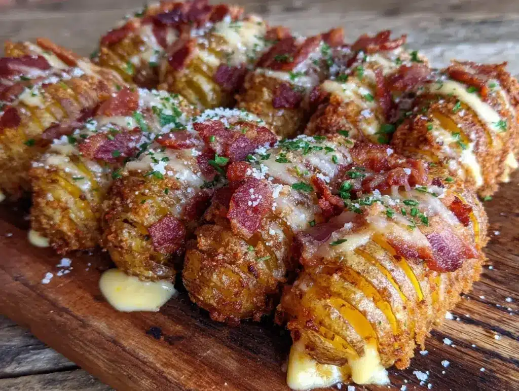 bacon ranch cheesy potato sticks - featured image