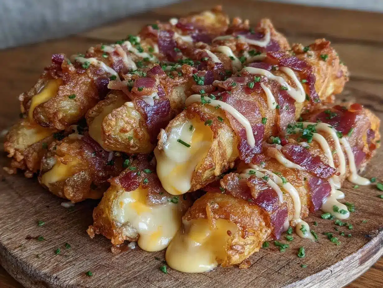 bacon ranch cheesy potato sticks preparation steps