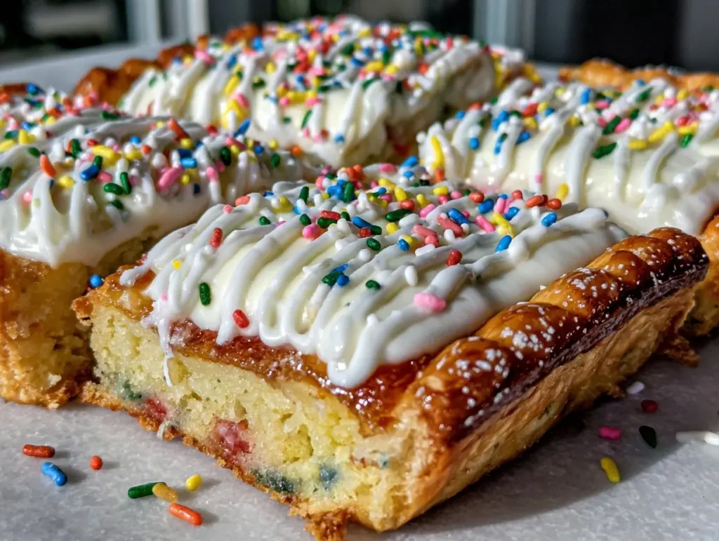 Birthday Cake Funfetti Pop Tart Slab Pie - featured image