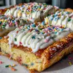 Birthday Cake Funfetti Pop Tart Slab Pie - featured image