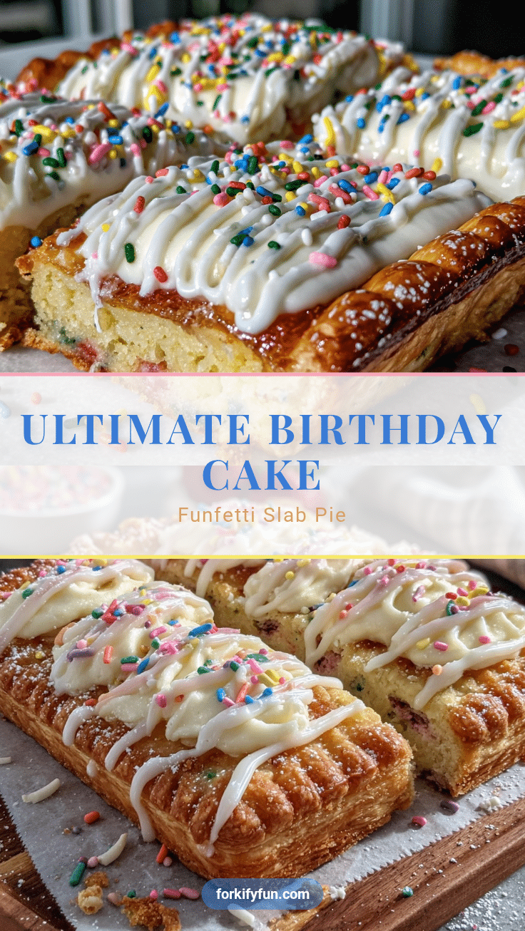 Birthday Cake Funfetti Pop Tart Slab Pie recipe
