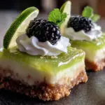 Blackberry Lime Mousse Cheesecake Bars - featured image