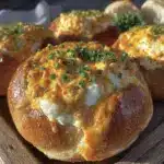 Buffalo chicken dip stuffed bread bowls - featured image