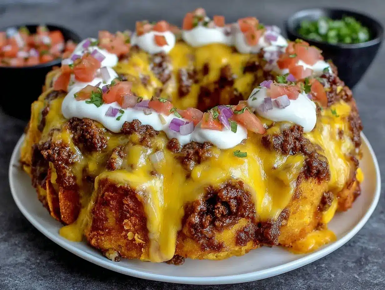 Bundt pan nachos preparation steps