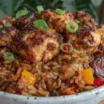 Cajun chicken dirty rice bowl - featured image