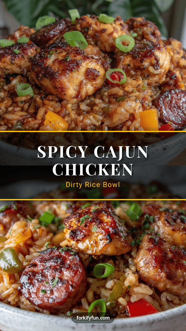 Cajun chicken dirty rice bowl recipe
