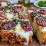 Caprese garlic bread pizza - featured image