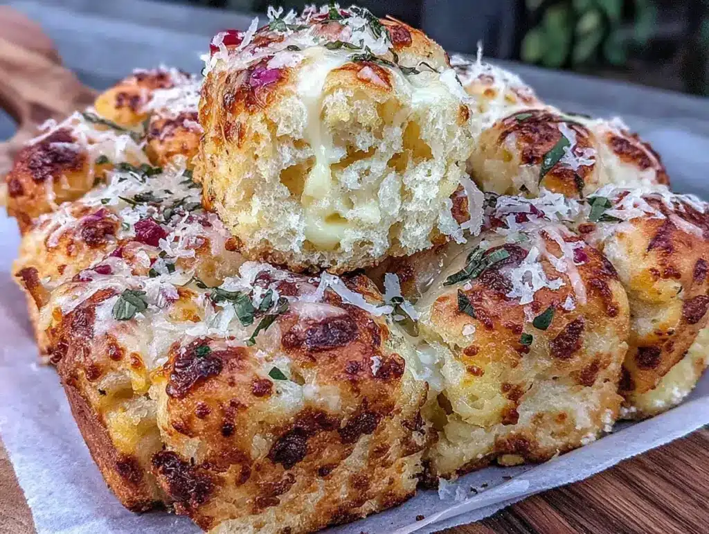 cheesy garlic herb focaccia rolls - featured image