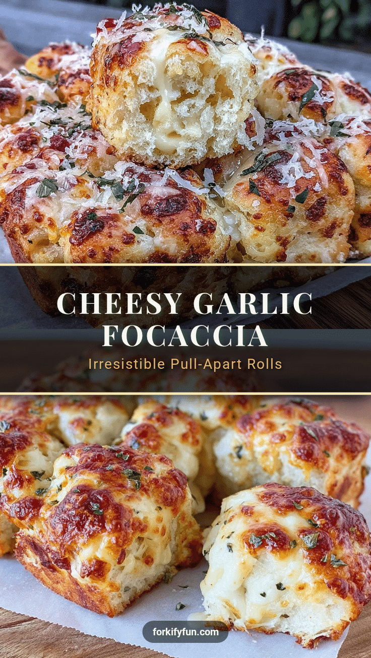 cheesy garlic herb focaccia rolls recipe