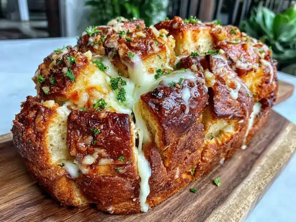 cheesy garlic herb pull-apart bread - featured image