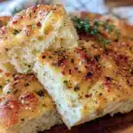 cheesy garlic parmesan focaccia bread - featured image