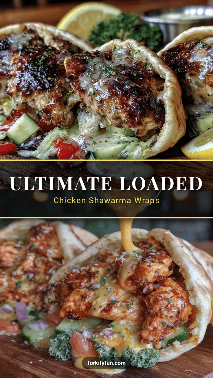 chicken shawarma pita wraps recipe