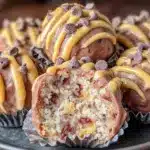 chocolate chip cookie dough protein truffles - featured image