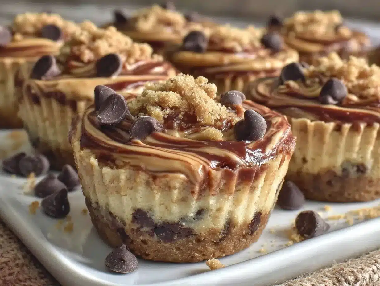 chocolate chip yogurt cookie dough cups preparation steps