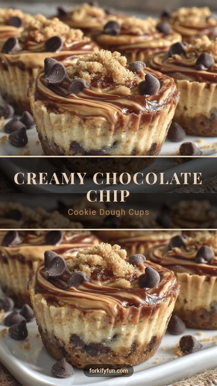 chocolate chip yogurt cookie dough cups recipe