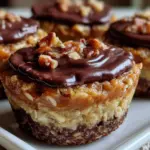 chocolate peanut butter banana protein oatmeal cups - featured image