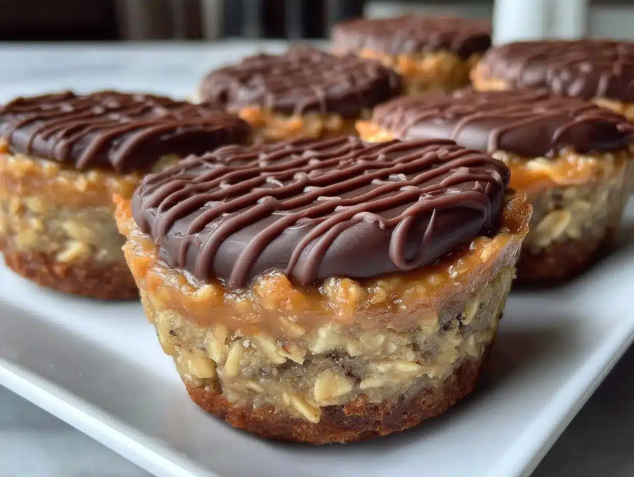 chocolate peanut butter banana protein oatmeal cups preparation steps