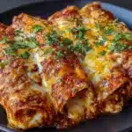 creamy chicken enchiladas - featured image