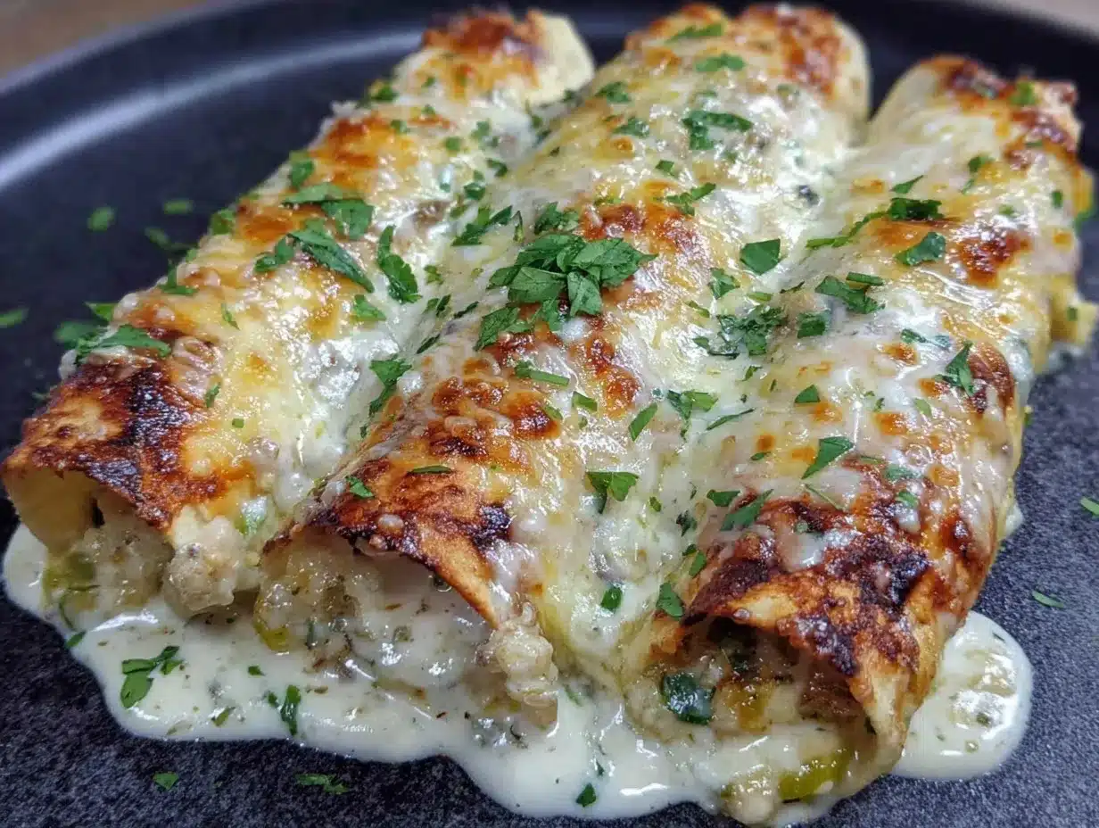 creamy chicken enchiladas preparation steps