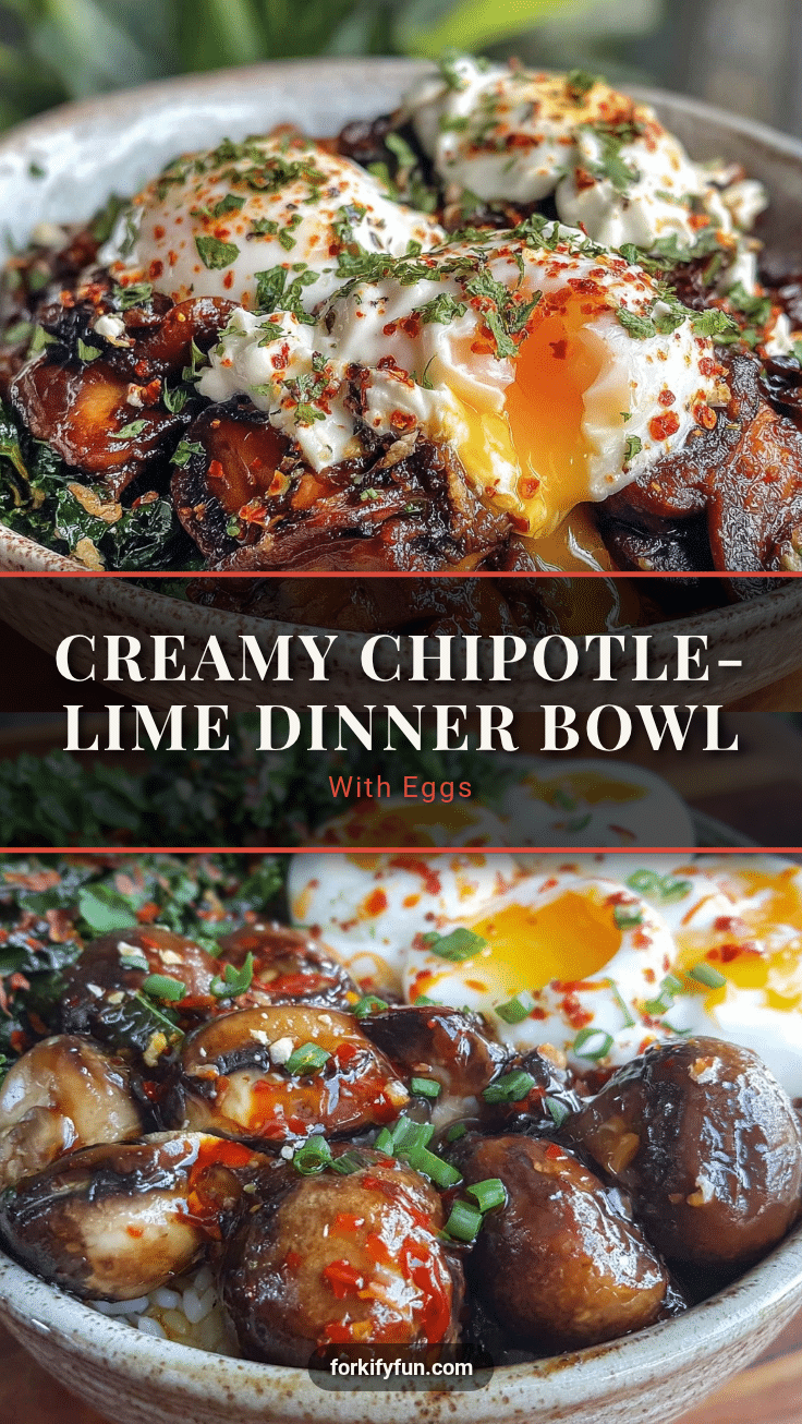 creamy dinner bowl with soft-boiled eggs and chipotle-lime yogurt recipe