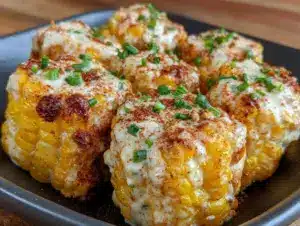 creamy elote-inspired corn bites - featured image