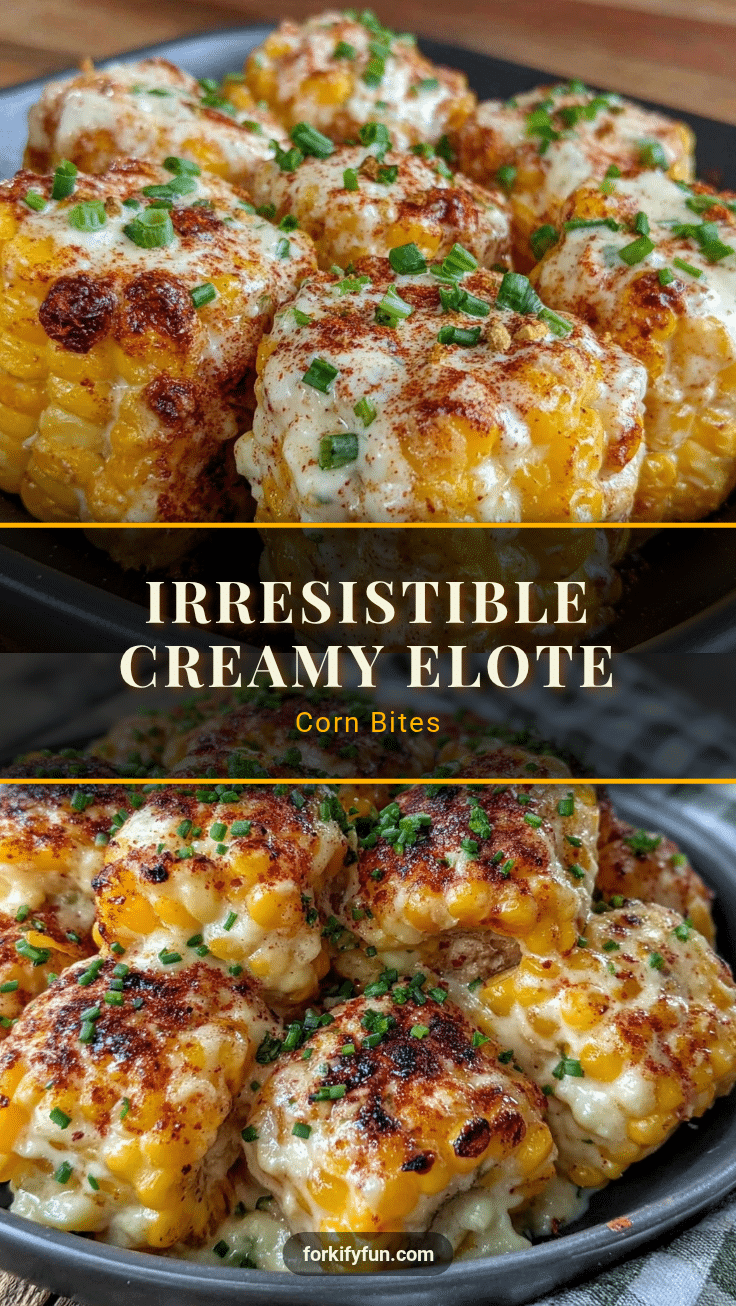 creamy elote-inspired corn bites recipe