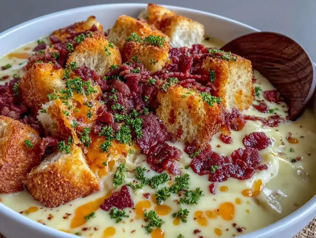 creamy loaded baked potato soup preparation steps