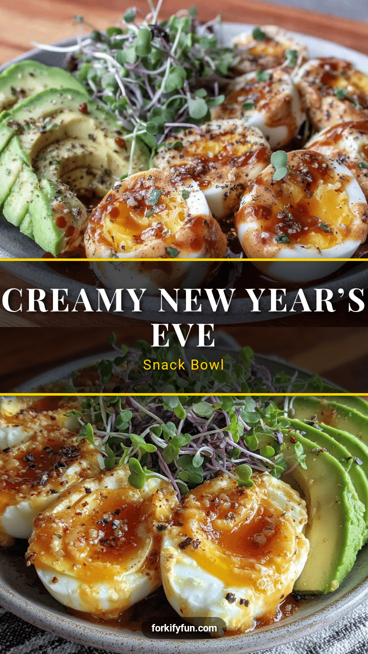 creamy New Year’s Eve snacks dinner bowl recipe