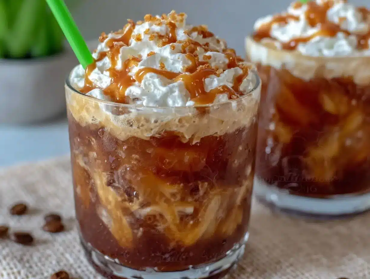 creamy salted caramel cold brew latte preparation steps