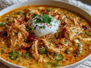 Creamy Southwest Chicken Poblano Soup - featured image