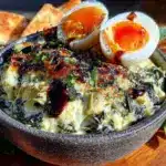 creamy spinach-artichoke party bowl - featured image