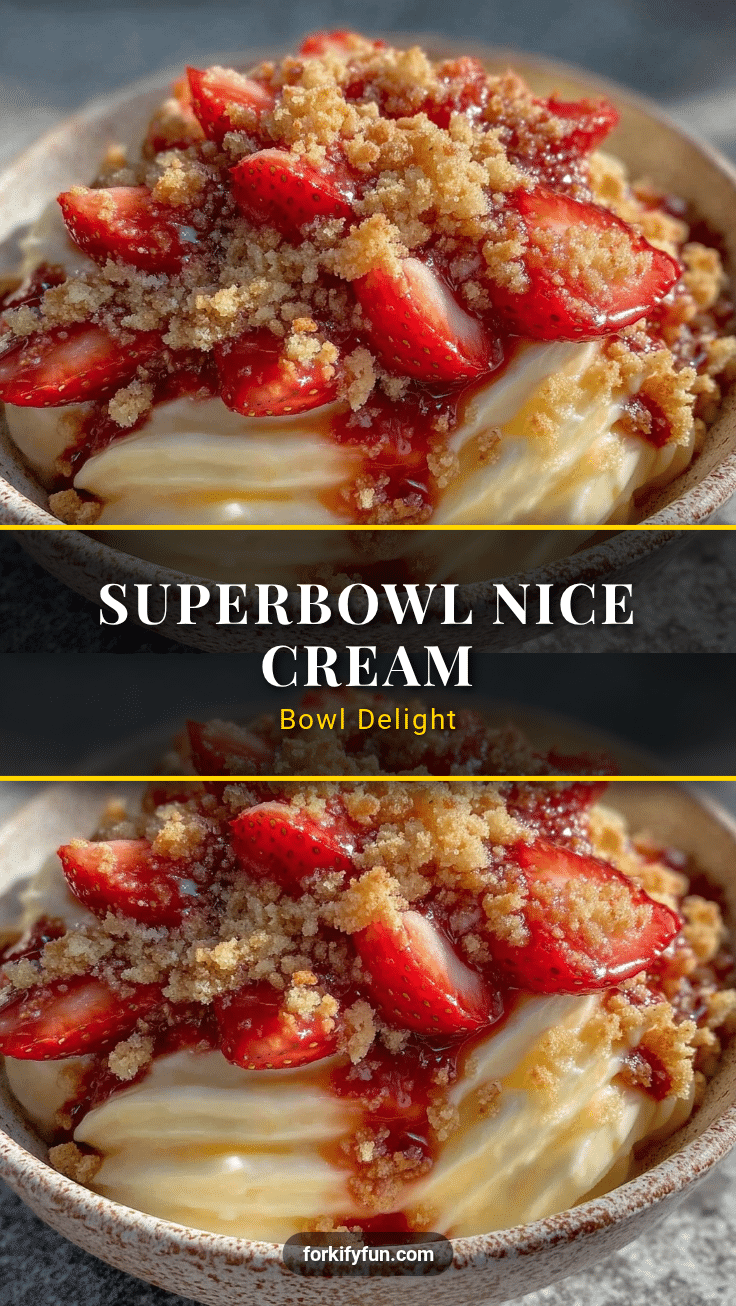 Creamy Superbowl Nice Cream Bowl Delight recipe