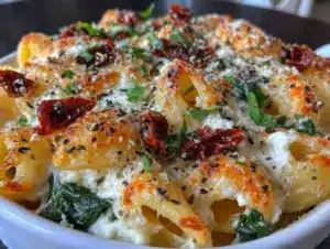 Creamy Tuscan Spinach Pasta Bake - featured image