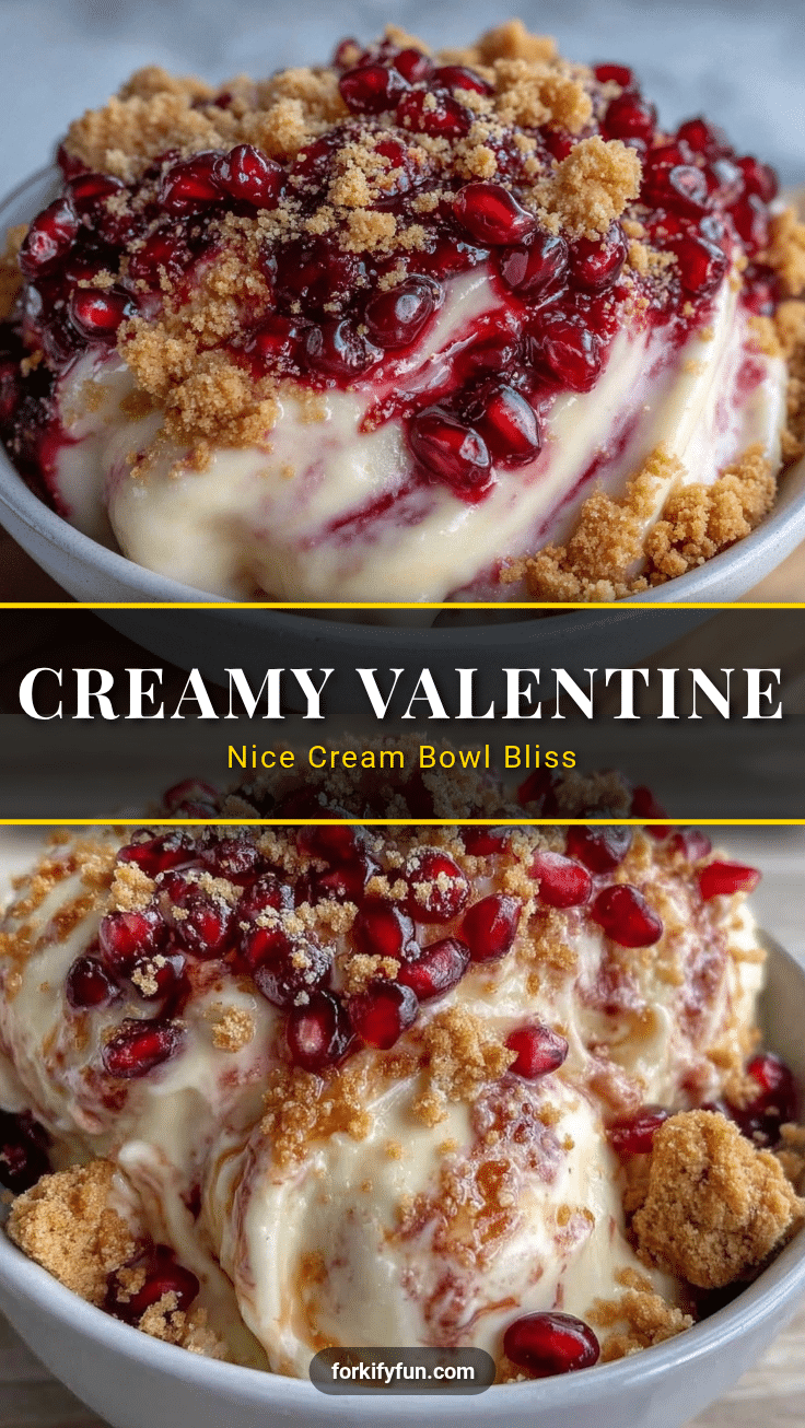 Creamy Valentine Nice Cream Bowl recipe