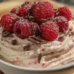 creamy valentine strawberries nice cream bowl - featured image