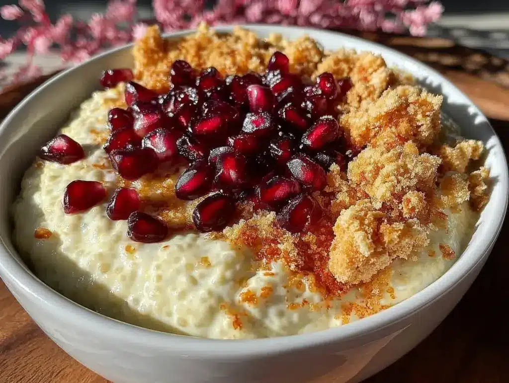 creamy valentines chia pudding bowl - featured image