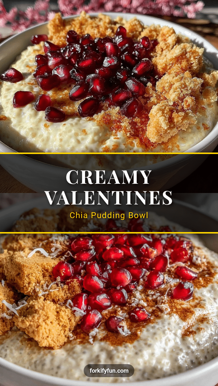 creamy valentines chia pudding bowl recipe