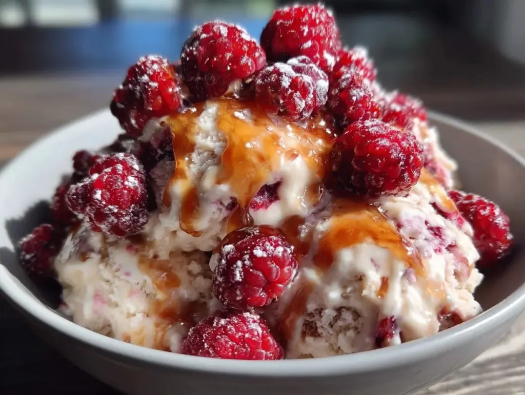 creamy valentines nice cream bowl - featured image