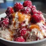 creamy valentines nice cream bowl - featured image