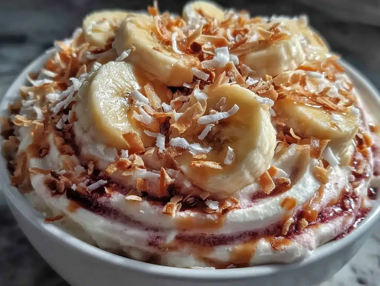 Creamy Valentines Nice Cream Bowl preparation steps