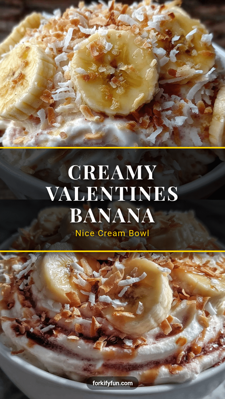 Creamy Valentines Nice Cream Bowl recipe