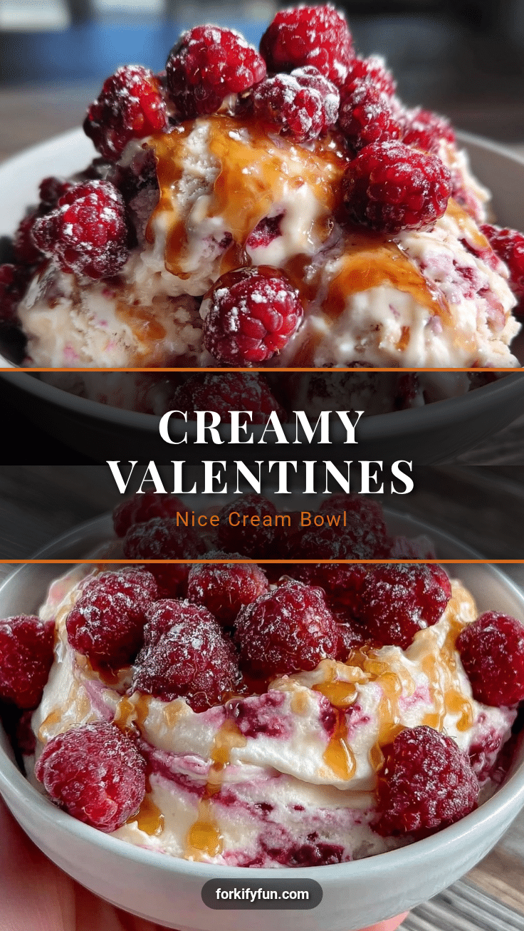 creamy valentines nice cream bowl recipe
