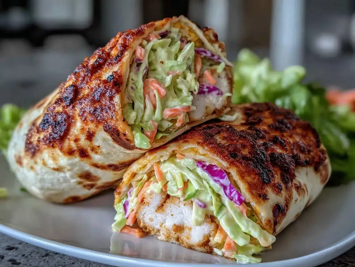 crispy BBQ chicken wraps preparation steps