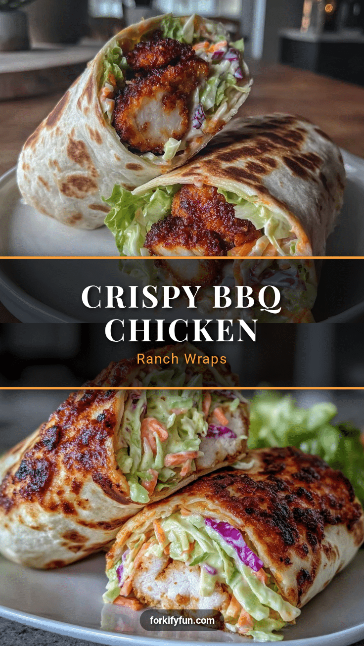 crispy BBQ chicken wraps recipe