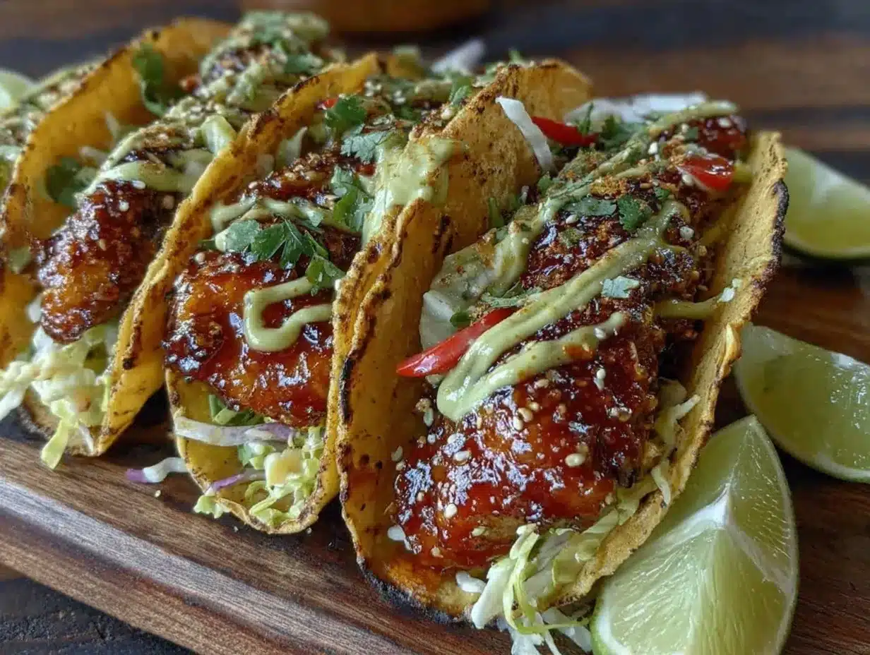 crispy honey chipotle chicken tacos preparation steps