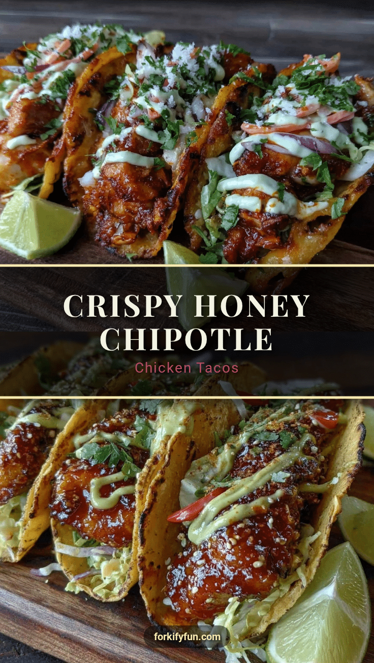 crispy honey chipotle chicken tacos recipe